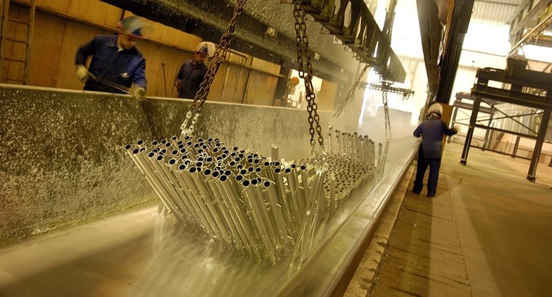 Proceso de galvanizado HDG